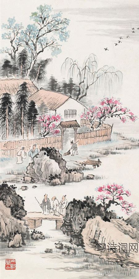 客至诗配画 舟过安仁诗配画 登金陵凤凰台诗配画 大山谷图库