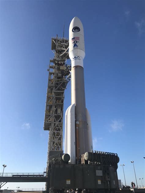 Photos Gantry Rolled Back To Reveal Atlas Rocket For Launch