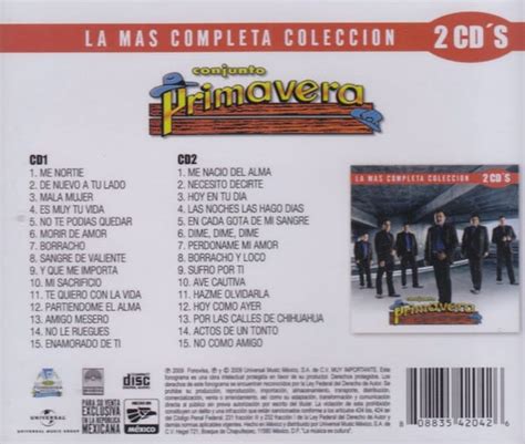 Conjunto Primavera La Mas Completa Coleccion 2 Cds Submarino