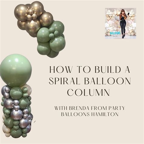 How To Build A Spiral Balloon Column Partyballoons