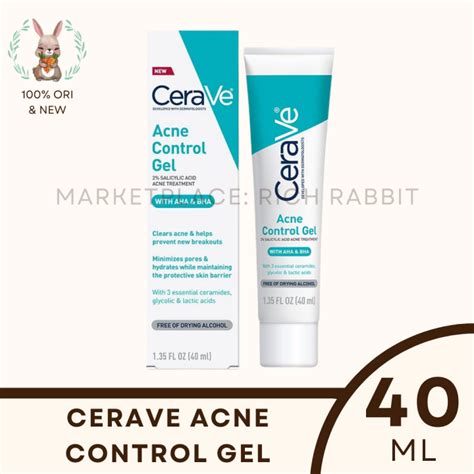 Cerave Acne Control Gel 2 Salicylic Acid Acne Treatment Aha Bha 40 Ml