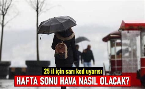 Il I In Sar Kod Uyar S Stanbul Da Hafta Sonu Hava Nas L Olacak