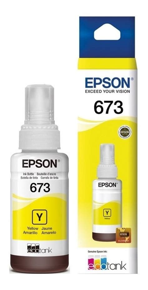 Refil De Tinta Amarelo Epson T673 T673420 Original