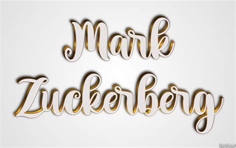 Mark Zuckerberg Text Effect And Logo Design Celebrity