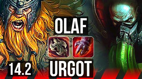 Olaf Vs Urgot Top 706 400 Games Godlike Na Diamond 142