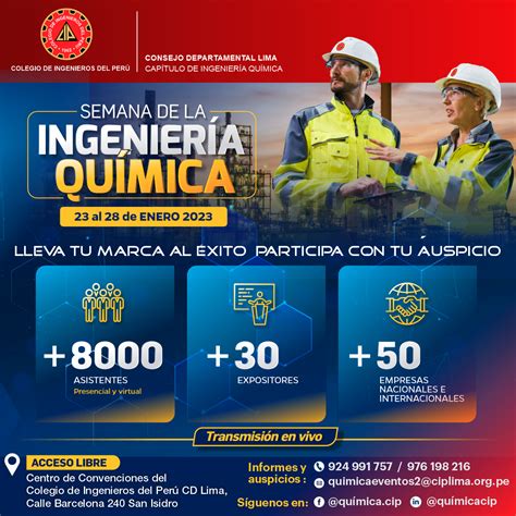 La Semana De La Ingenier A Qu Mica Se Realizar Del Al De Enero