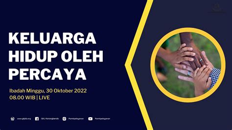 Ibadah Minggu Gkj Karangbendo 30 Oktober 2022 Youtube