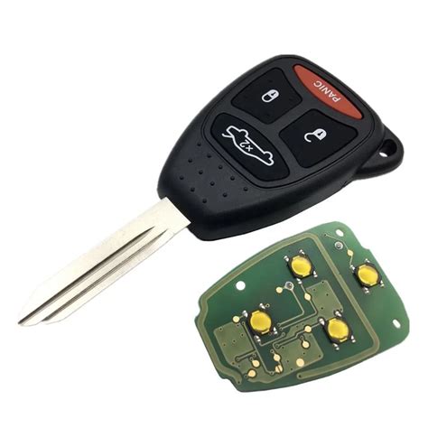 Mhz Id Chip Buttons Car Remote Key Fob Cover For Chrysler Dodge