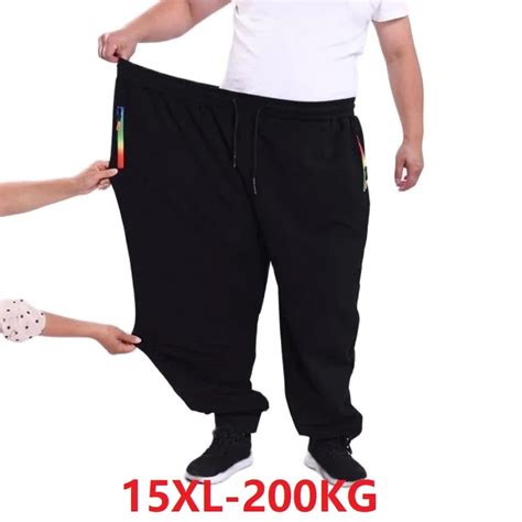 Wiosenne letnie męskie spodnie 12XL 10XL 14XL 15XL w pasie Plus Size