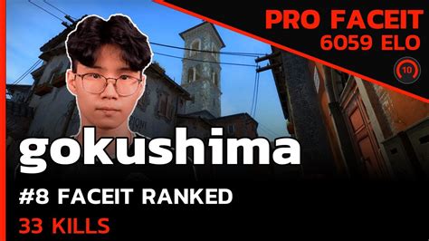 Gokushima 33 KILLS ON FACEIT W Maxster INFERNO FACEIT LVL 10 CSGO