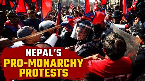 Nepal Police Clash With Pro Monarchy Protesters Durga Prasai Under