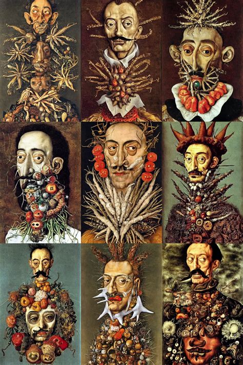 Giuseppe Arcimboldo S Portrait Of Salvador Dali Made Stable Diffusion