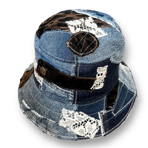 Denim Bucket Hats Upcycled Hats Sustainable Style Nel