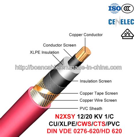 Na Xsey C Ble D Alimentation Kv C Al Xlpe Scf Pvc Din Vde