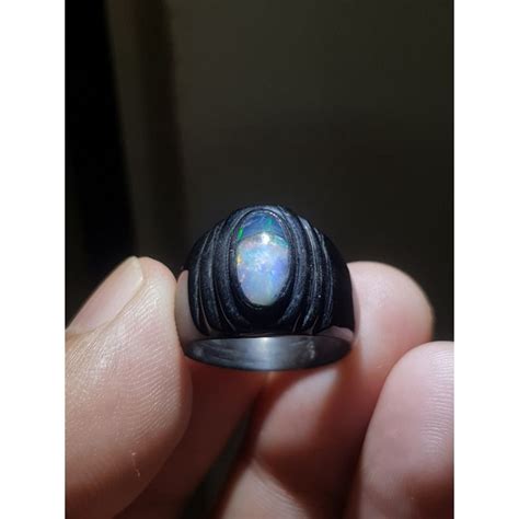 Jual Batu Kalimaya Susu Kristal Banten Unik Ring Tanduk Kerbau Shopee