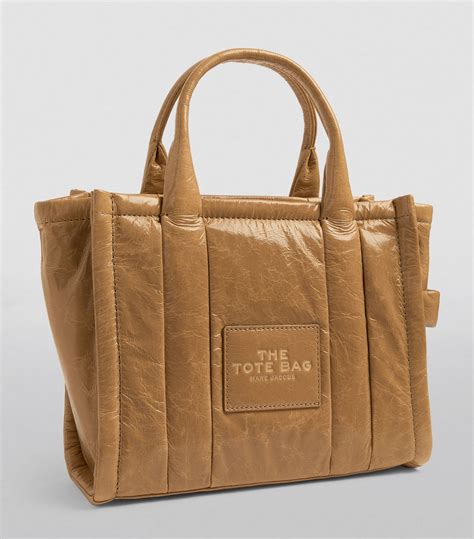 Womens Marc Jacobs Brown The Marc Jacobs The Shiny Crinkle Mini Tote