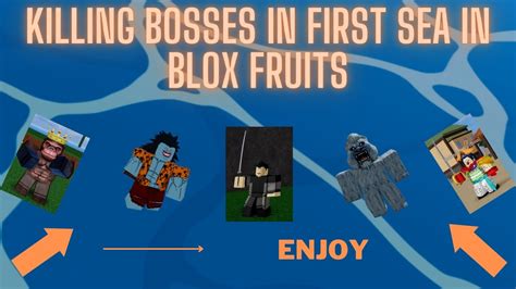 Killing All The First Sea Bosses In Blox Fruits Part Youtube