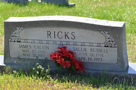 James Calvin Ricks Sr Find A Grave Memorial