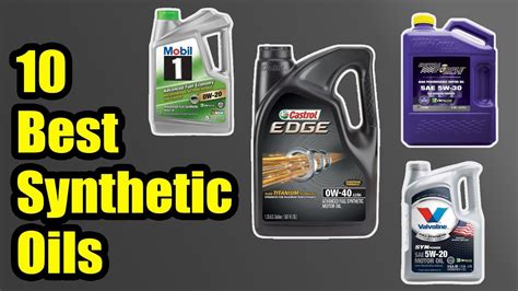 10 Best Synthetic Oils Best Synthetic Motor Oils Syntheticoils Youtube