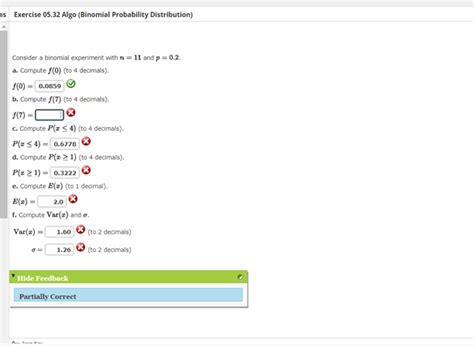 Solved Consider A Binomial Experiment With N 11 And P 0 2 Chegg