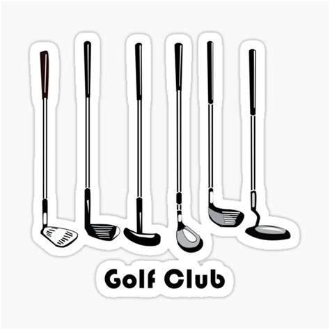 Golf Club Sticker For Sale By WOYEJun Redbubble