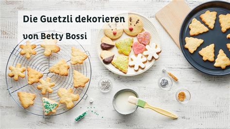 Vier Ideen für schön dekorierte Guetzli Tipps Tricks von Betty