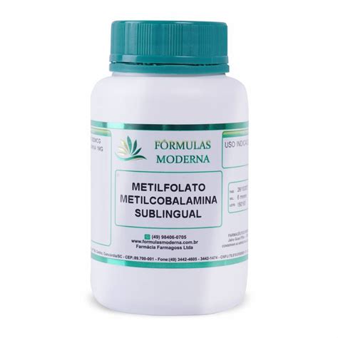 Metilfolato Mcg Metilcobalamina Mg C Psulas Formulas Moderna