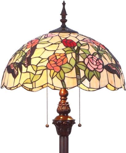 Bieye L30712 Lampadaire En Vitrail De Style Tiffany Libellule Avec Un