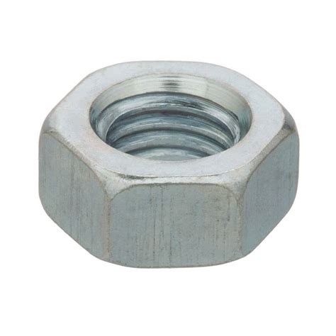 Everbilt In Zinc Plated Grade Hex Nut The Home Depot