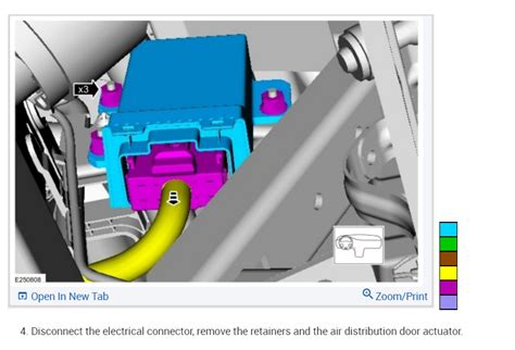 Where Is The Mode Door Actuator Located