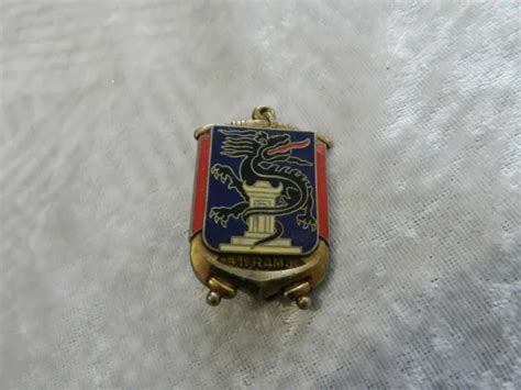 Insigne Militaire Maill E R Giment D Artillerie De Marine Delsart