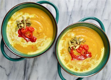 Spicy Thai Pumpkin Soup - My Vegetarian Roots