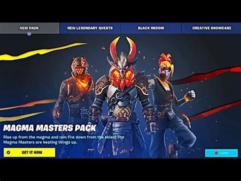 NEW MAGMA MASTERS PACK NEW FORTNITE ITEM SHOP TODAY YouTube