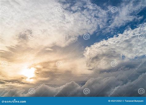 Overcast and cloudy sky stock photo. Image of cloud, tranquil - 45212552