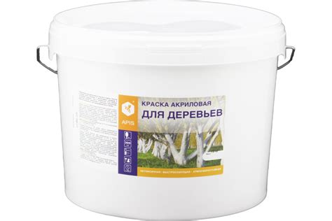 Акриловая краска для деревьев APIS белая, 15 кг 4665296515018 ...