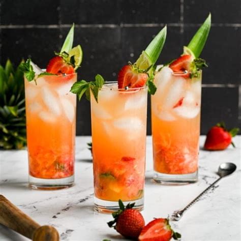 Tropical Strawberry Pineapple Mojito Marley S Menu