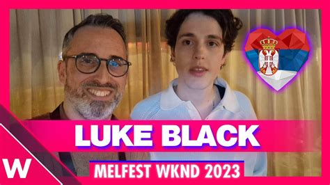 Luke Black Samo Mi Se Spava MelFest WKND 2023 INTERVIEW YouTube