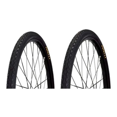 Par Pneus Bicicleta Urbana Pirelli Touring 700x45 Slick Serve Em Bike