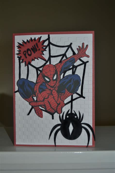 Spiderman Birthday Card Front Spiderman Cards Cards Handmade