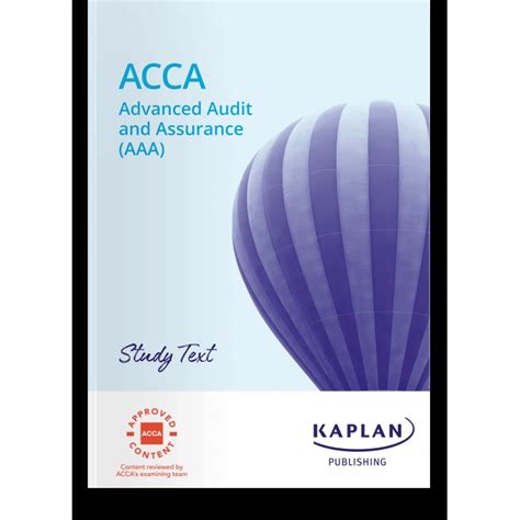 Acca Aaa Advanced Audit And Assurance Study Text