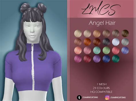 The Sims Resource Leah Lillith S Angel Hair Retextured By