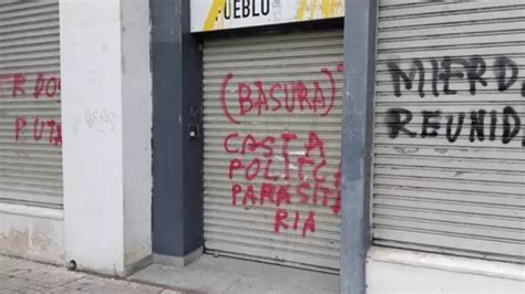 La Sede Del PSOE De Burgos Amanece Con Pintadas En Las Que Se Leen