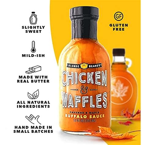 Blonde Beard Chicken Waffles Buffalo Sauce Oz Pitmaster Bbq Supply