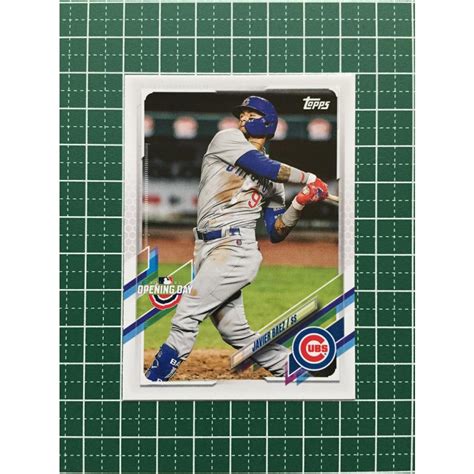 ★topps Mlb 2021 Opening Day 170 Javier Baez Chicago Cubs ベースカード★ 2021