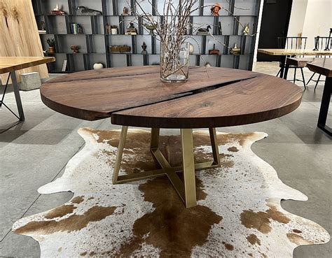 Mammoth Walnut Dining Tableround Pathway Tables