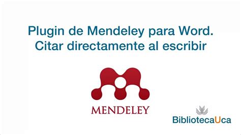 Mendeley 6 Cómo añadir citas bibliográficas en Word desde Mendeley