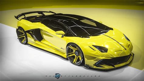 Lamborghini Aventador Svj Has Cgi Widebody Garb Wears It Like Supercar