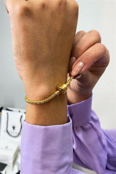 Pulseira Feminina Milho 3mm Banhada A Ouro 18k Revenda Invictus Joias