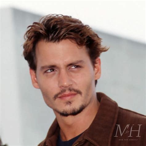 Johnny Depp S Grown Out Taper Hairstyle Mens Haircuts Short S