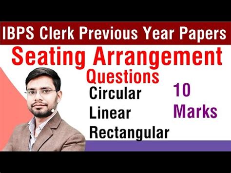 Reasoning Questions For Seating Arrangement Video Lecture Sbi Po